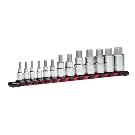 Capri Tools Hex Bit Socket Set, SAE, 13 pcs, CP30500-13HS 30500-13HS